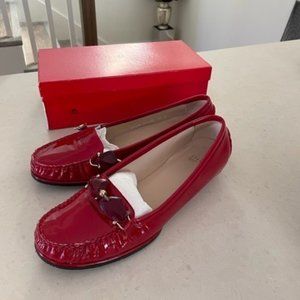 Stuart Weitzman Red Slip-ons. 10